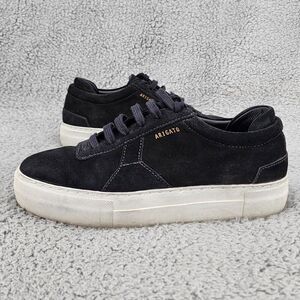 Axel Arigato Women's Sneakers 7.5 Black Suede Lace Up Platform Streetwear Shoes